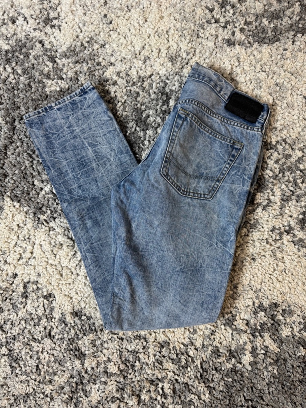 Bullhead Denim Co, Men’s Light Wash Acid Wash Skinny Fit Denim Jeans, 32x32